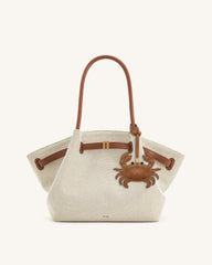 Crab Bag Charm - Brown