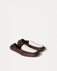 Sophie Colorblock Flats – Brown