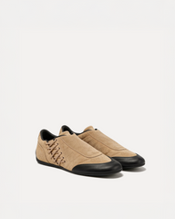 Chloe Panelled Sneakers – Brown