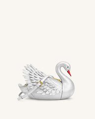 Alani Swan Shaped Crossbody Bag - Silver